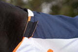Caribu AeroMist Detach-a-Neck Midnight Orange Horse Rug