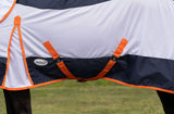 Caribu AeroMist Detach-a-Neck Midnight Orange Horse Rug
