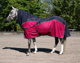 Caribu Delmont Detach-a-Neck Horse Rug Navy/Pink