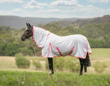 Caribu Euro Mesh Combo Horse Rug Pacific Rose