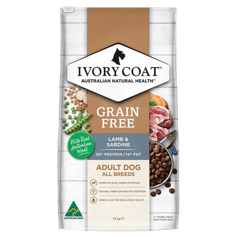 Ivory Coat Grain Free Adult Lamb & Sardine