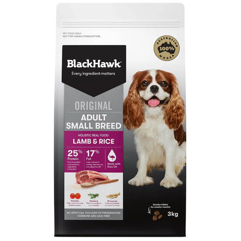 Black Hawk Small Breed Adult Lamb & Rice 3kg