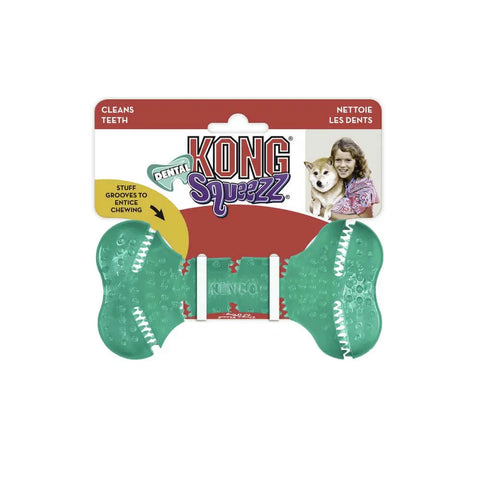 KONG Squeezz Dental Bone Dog Toy