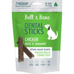 Bell & Bone Chicken, Mint & Seaweed Dental Stick Dog Treats