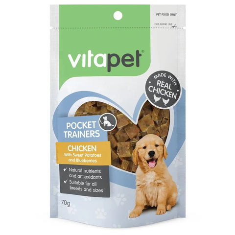 VitaPet Pocket Trainer Chicken Dog Treats 70g