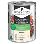 Ivory Coat Holistic Nutrition Wet Puppy Food Lamb & Brown Rice Loaf 400g