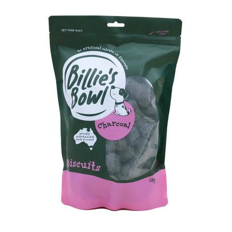 Billie's Bowl Charcoal Biscuit Dog Treats 1kg