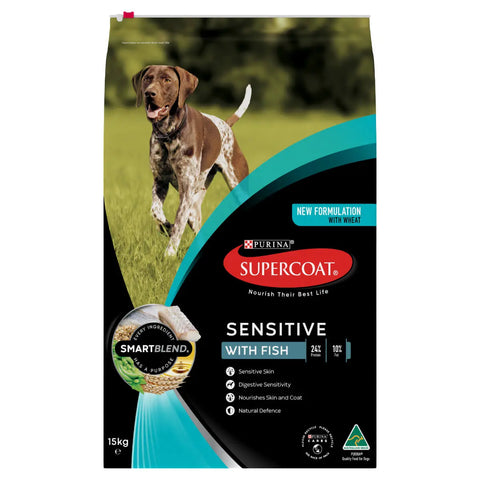 Supercoat Sensitive Adult Fish 15kg