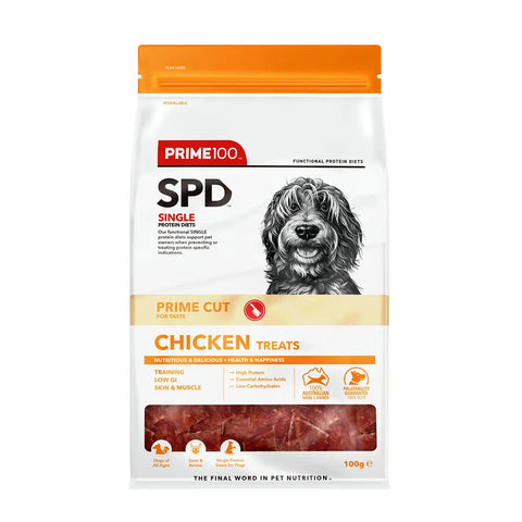 SPD Prime Cut Chicken Dog Treats 100g