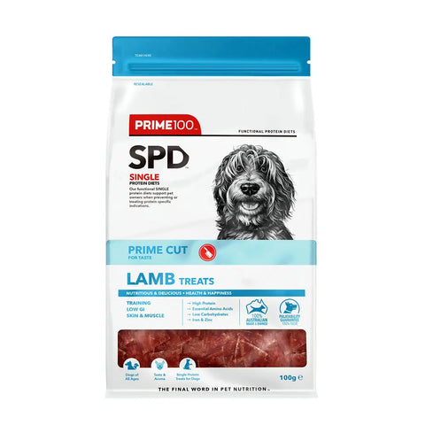 SPD Prime Cut Lamb Dog Treats 100g