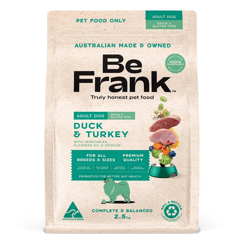 Be Frank Grain Free Duck & Turkey