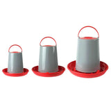 Lexi & Me Poultry Feeder Red & Grey