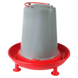 Lexi & Me Poultry Waterer Red & Grey