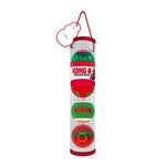 Kong Christmas Holiday Occasions Balls Dog Toy 4 Pack