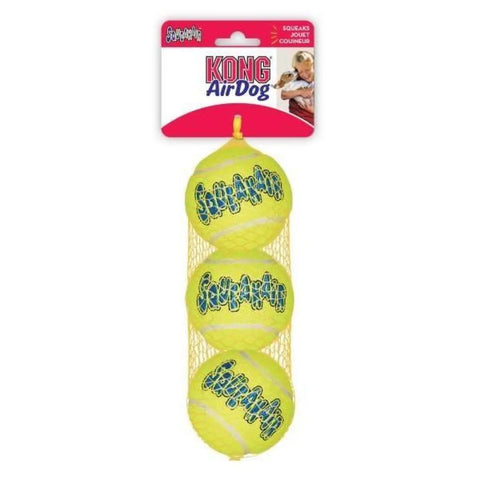 KONG AirDog Squeaker Balls Dog Fetch Toy 3 Pack