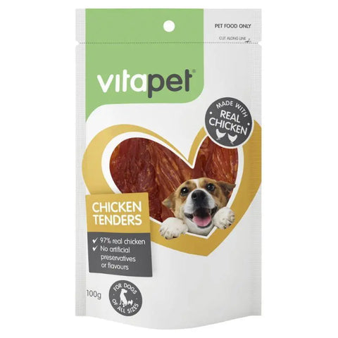 Vitapet Jerhigh Chicken Tenders Dog Treats 100g