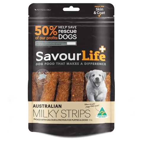 SavourLife Australian Milky Strips Dog Treats 150g