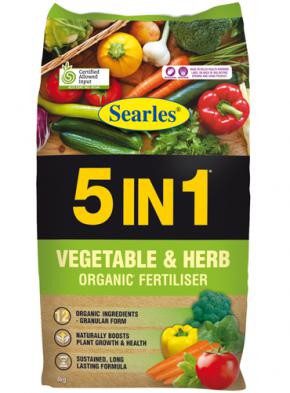 Searles 5 IN 1 Vegetable & Garden Organic Fertiliser 4kg