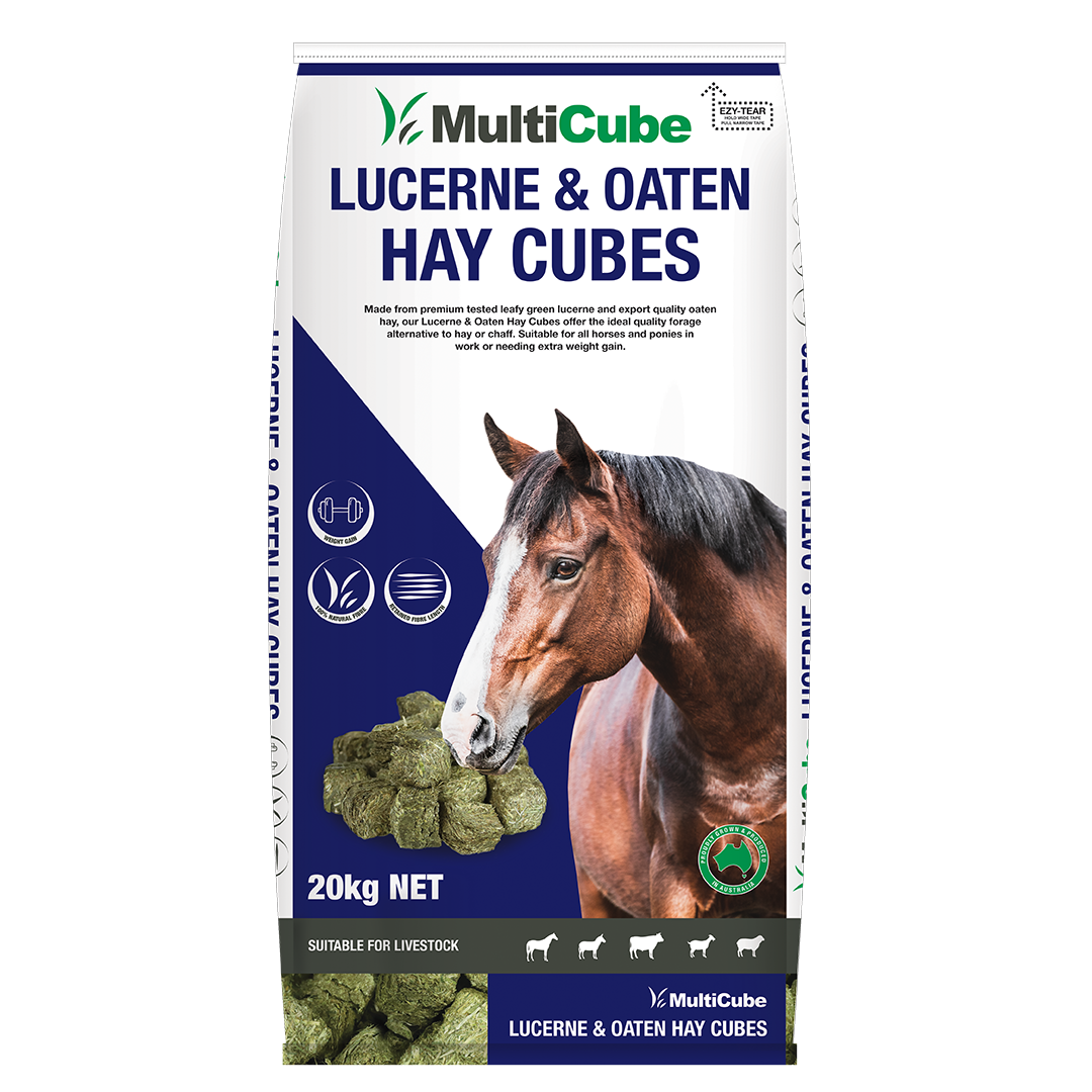 MultiCube - Lucerne & Oaten Cubes 20kg – Petstock Country Brindabella