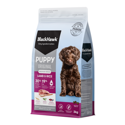 Black Hawk Puppy Medium Breed Lamb & Rice 3kg