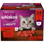Whiskas So Meaty Adult Wet Cat Food Meat Cuts In Gravy 24x85g Pouches