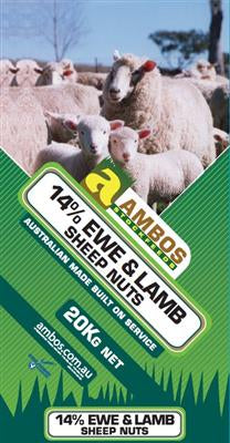 Ambos 14% Ewe & Lamb Sheep Nuts 20kg