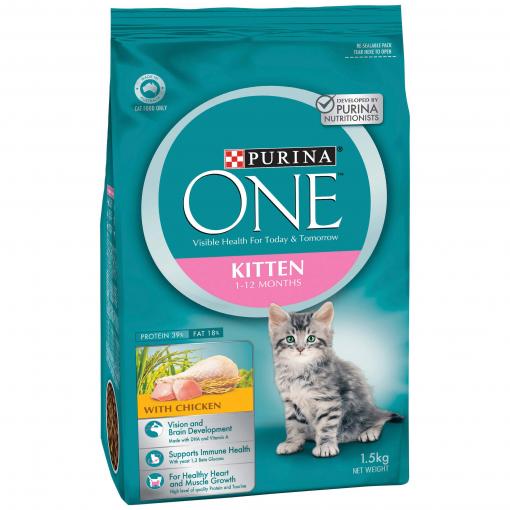PURINA ONE Kitten Chicken Dry Food - Main Image