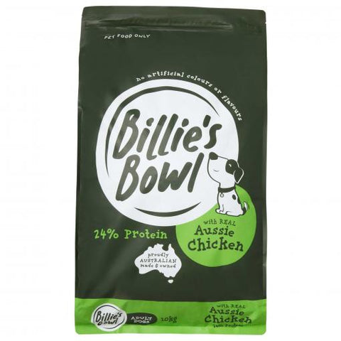 Billie's Bowl Adult with REAL Aussie Chicken Dry Dog Food 10kg